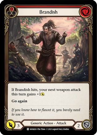 Brandish (Red) (MON269) 1st Edition  - Monarch