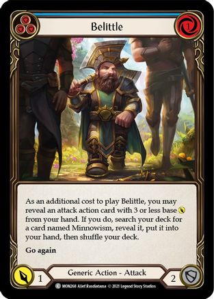 Belittle (Blue) Unlimited Edition Rainbow Foil (MON268) - Monarch
