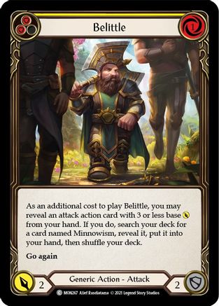 Belittle (Yellow) (MON267) Unlimited Edition Rainbow Foil - Monarch
