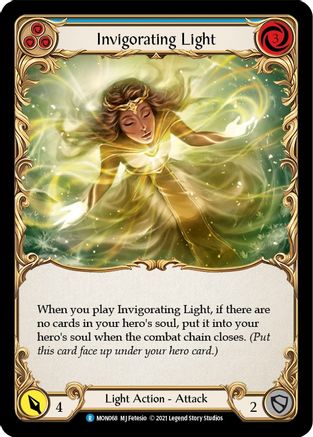 Invigorating Light (Blue) (MON068) (Unlimited Edition) Rainbow Foil - Monarch