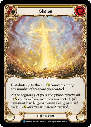 Glisten (Yellow) (MON070) (Unlimited Edition) Rainbow Foil - Monarch