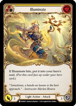 Illuminate (Yellow) (MON073) - Monarch Unlimited Edition Rainbow Foil