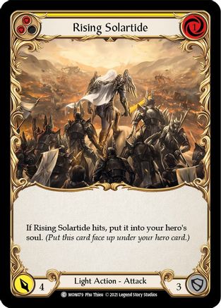 Rising Solartide (Yellow) (MON079) (Unlimited Edition) Rainbow Foil - Monarch