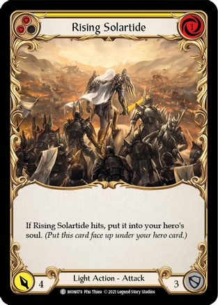 Rising Solartide (Yellow) [MON079] (Monarch)  1st Edition Normal