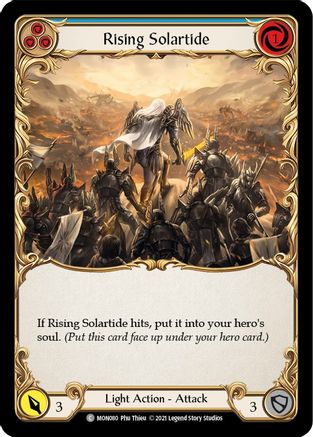 Rising Solartide (Blue) 1st Edition  (MON080) - Monarch