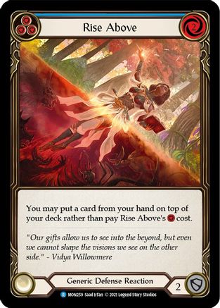 Rise Above (Blue) (MON259) (1st Edition) - Monarch