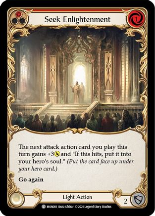 Seek Enlightenment (Red) (MON081) (1st Edition) - Monarch