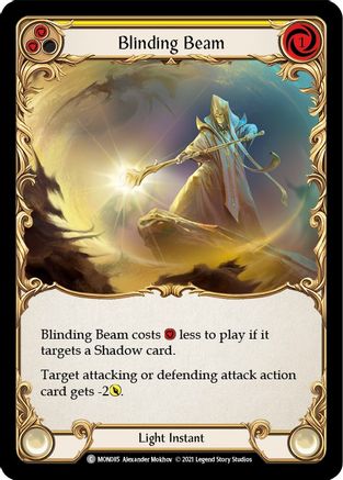 Blinding Beam (Yellow) [U-MON085-RF] (Monarch Unlimited)  Unlimited Rainbow Foil | Silver Goblin