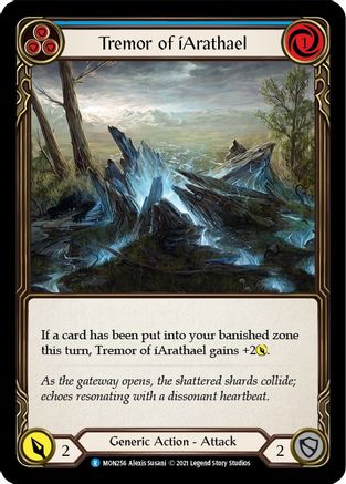 Tremor of iArathael (Blue) (MON256) (Unlimited Edition) Rainbow Foil - Monarch