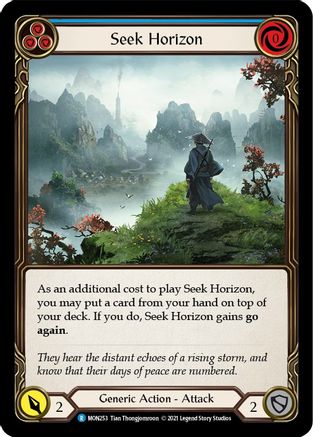 Seek Horizon (Blue) (MON253) (1st Edition) - Monarch