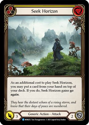 Seek Horizon (Yellow) (MON252) (Unlimited Edition) Rainbow Foil - Monarch