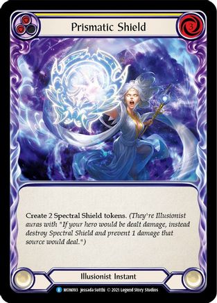 Prismatic Shield (Yellow) (MON093) Unlimited Edition Rainbow Foil - Monarch