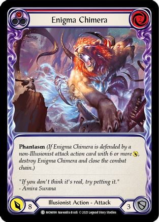Enigma Chimera (Red) (MON098) (Unlimited Edition) Rainbow Foil - Monarch