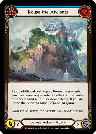 Rouse the Ancients (MON247) (1st Edition) Rainbow Foil - Monarch