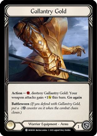 Gallantry Gold (MON108) 1st Edition Cold Foil - Monarch