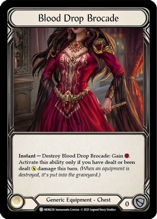 Blood Drop Brocade [MON238] (Monarch)  1st Edition Normal | Silver Goblin