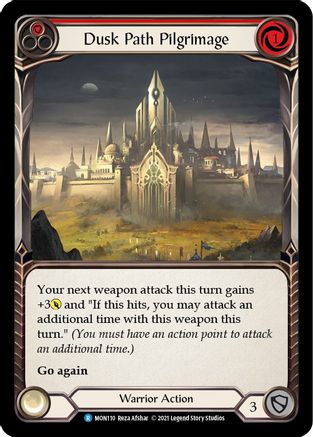 Dusk Path Pilgrimage (Red) (MON110) (Unlimited Edition) Rainbow Foil - Monarch