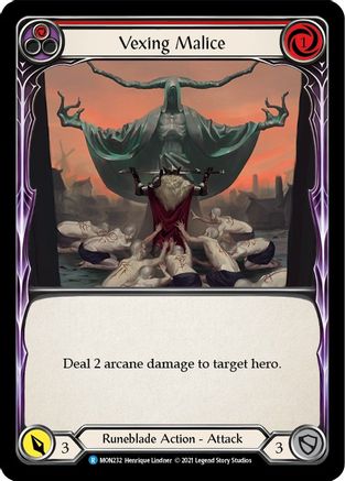 Vexing Malice (Red) (MON232) (1st Edition) - Monarch