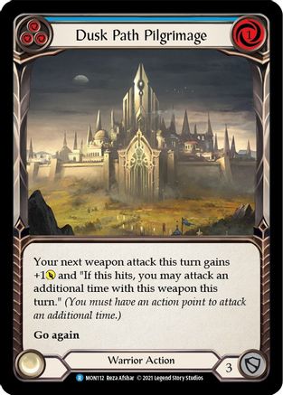 Dusk Path Pilgrimage (Blue) (MON112) (1st Edition) Rainbow Foil - Monarch