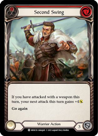 Second Swing (Red) (MON116) - Monarch Unlimited Edition Rainbow Foil