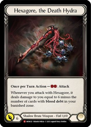 Hexagore, the Death Hydra (MON121) (1st Edition) Cold Foil - Monarch
