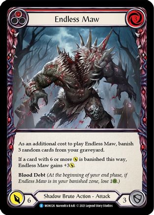 Endless Maw (Red) (MON126) (1st Edition) - Monarch