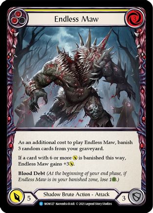 Endless Maw (Yellow) (MON127) (1st Edition) - Monarch