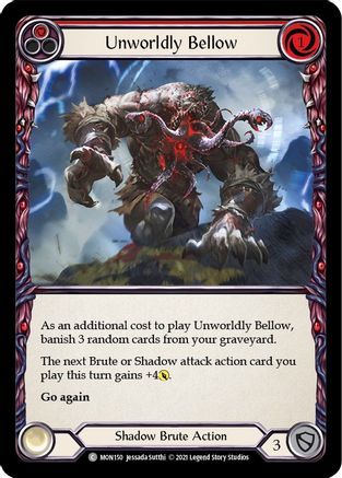 Unworldly Bellow (Red) (MON150) (1st Edition) - Monarch