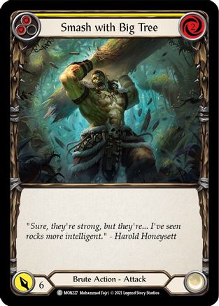 Smash with Big Tree (Yellow) (MON227) (Unlimited Edition) Rainbow Foil - Monarch
