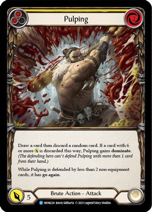 Pulping (Yellow) (MON224) Unlimited Edition Rainbow Foil - Monarch