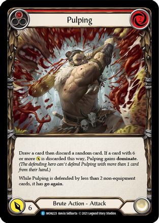 Pulping (Red) (MON223) Unlimited Edition Rainbow Foil - Monarch