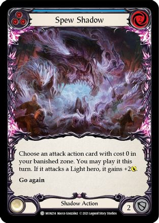 Spew Shadow (Blue) (MON214) (Unlimited Edition) Rainbow Foil - Monarch