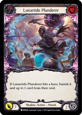 Lunartide Plunderer (Red) (MON206) 1st Edition Rainbow Foil - Monarch