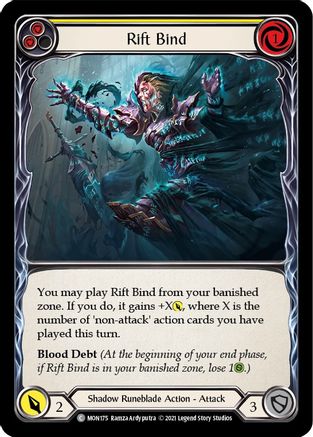 Rift Bind (Yellow) (MON175) 1st Edition  - Monarch