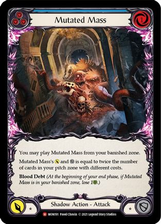 Mutated Mass (MON191) Unlimited Edition Rainbow Foil - Monarch