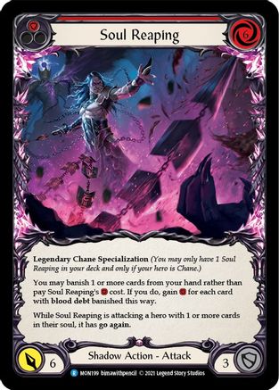 Soul Reaping (MON199) (1st Edition) Rainbow Foil - Monarch