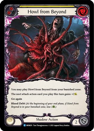 Howl from Beyond (Yellow) (MON201) 1st Edition Rainbow Foil - Monarch