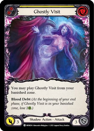 Ghostly Visit (Yellow) (MON204) 1st Edition Rainbow Foil - Monarch