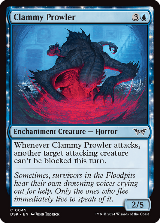 Clammy Prowler [Duskmourn: House of Horror] Foil