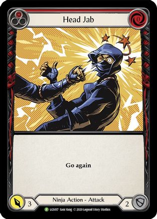 Head Jab (Red) - LGS017 (LGS017) Rainbow Foil - Flesh and Blood: Promo Cards