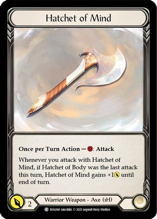 Hatchet of Mind [U-MON106] Unlimited Edition Normal | Silver Goblin