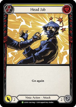 Head Jab (Yellow) - LGS018 (LGS018) Rainbow Foil - Flesh and Blood: Promo Cards