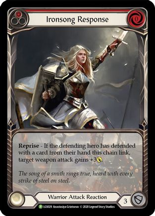 Ironsong Response (Red) (LGS029) Rainbow Foil - FaB Promos