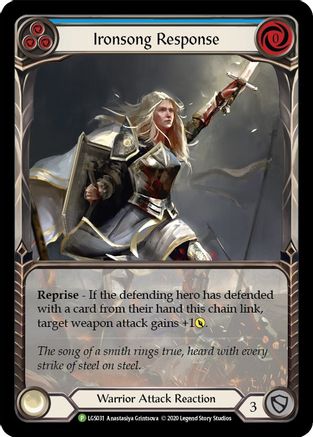 Ironsong Response (Blue) (LGS031) Rainbow Foil - FaB Promos