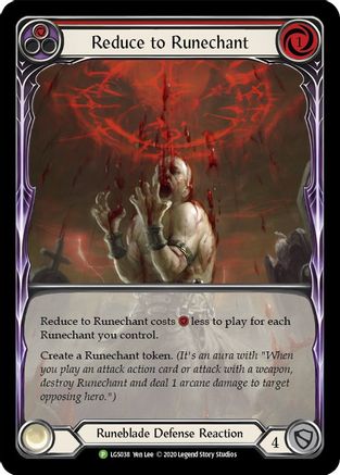 Reduce to Runechant (Red) (LGS038) Rainbow Foil - FaB Promos