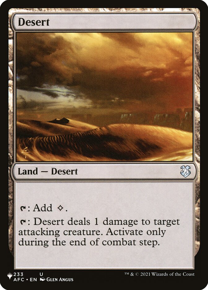 Desert [The List] | Silver Goblin