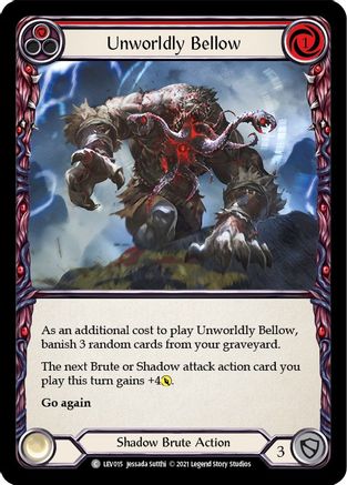 Unworldly Bellow (Red) (LEV015)  - Blitz Deck: Monarch - Levia