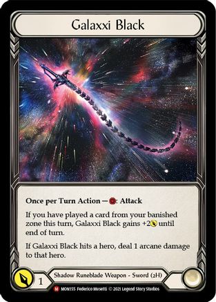 Galaxxi Black (Alternate Art) 1st Edition Cold Foil (MON155) - Monarch