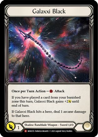 Galaxxi Black (Alternate Art) (MON155) 1st Edition Cold Foil - Monarch