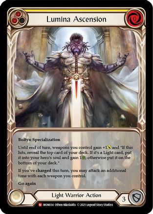 Lumina Ascension (Extended Art) (MON034) - Monarch 1st Edition Rainbow Foil